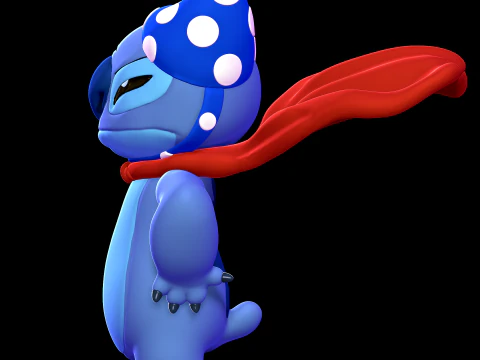 SuperHero Stitch - Lilo and Stitch 3D Print Model