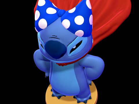 SuperHero Stitch - Lilo and Stitch 3D-Druckmodell