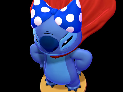 SuperHero Stitch - Lilo and Stitch 3D Print Model