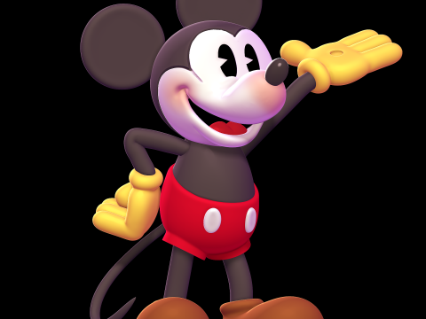 Mickey Mouse 1928 3D-printmodel