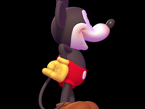 Mickey Mouse 1928 Model Cetak 3D
