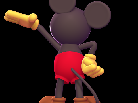 Mickey Mouse 1928 Model Cetak 3D