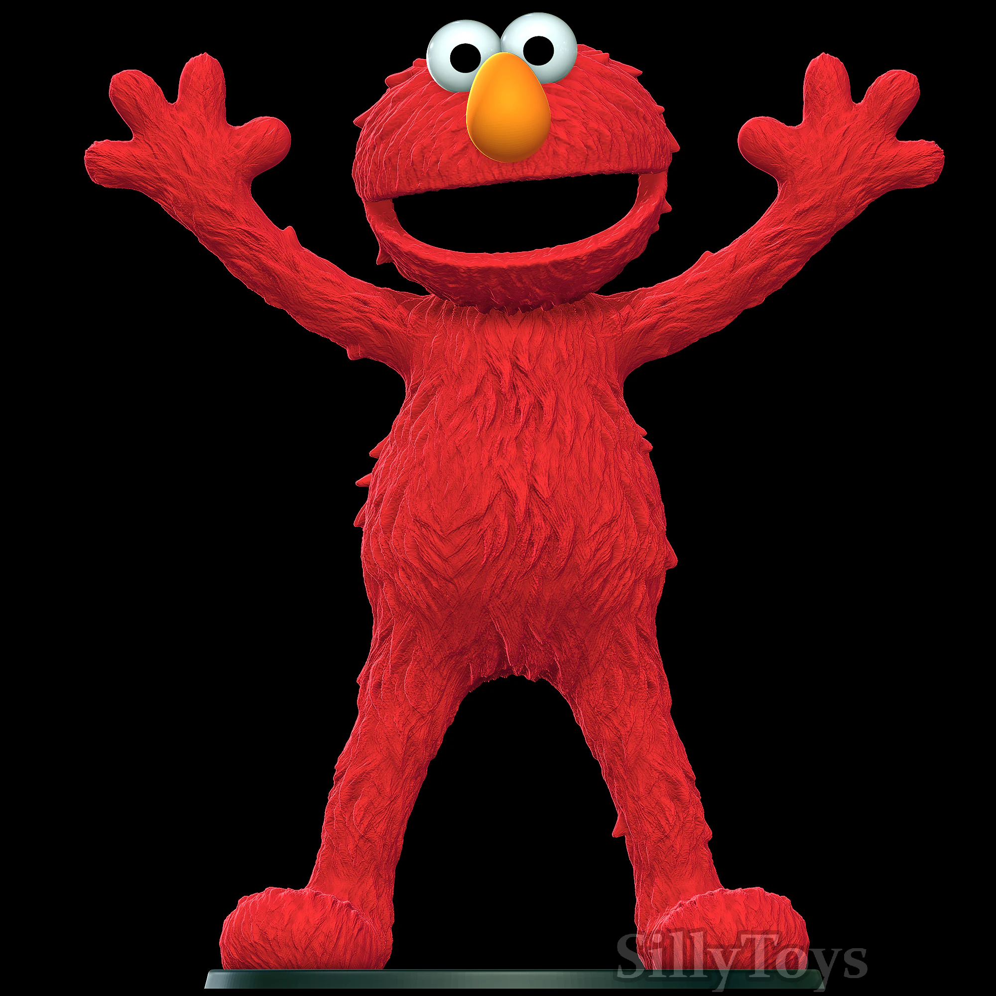 Elmo - Sesame street 3D Print Model .c4d .max .obj .3ds .fbx .stl .blend