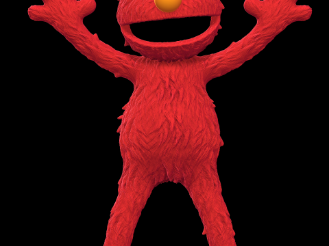Elmo - Sesame street 3D-printmodel