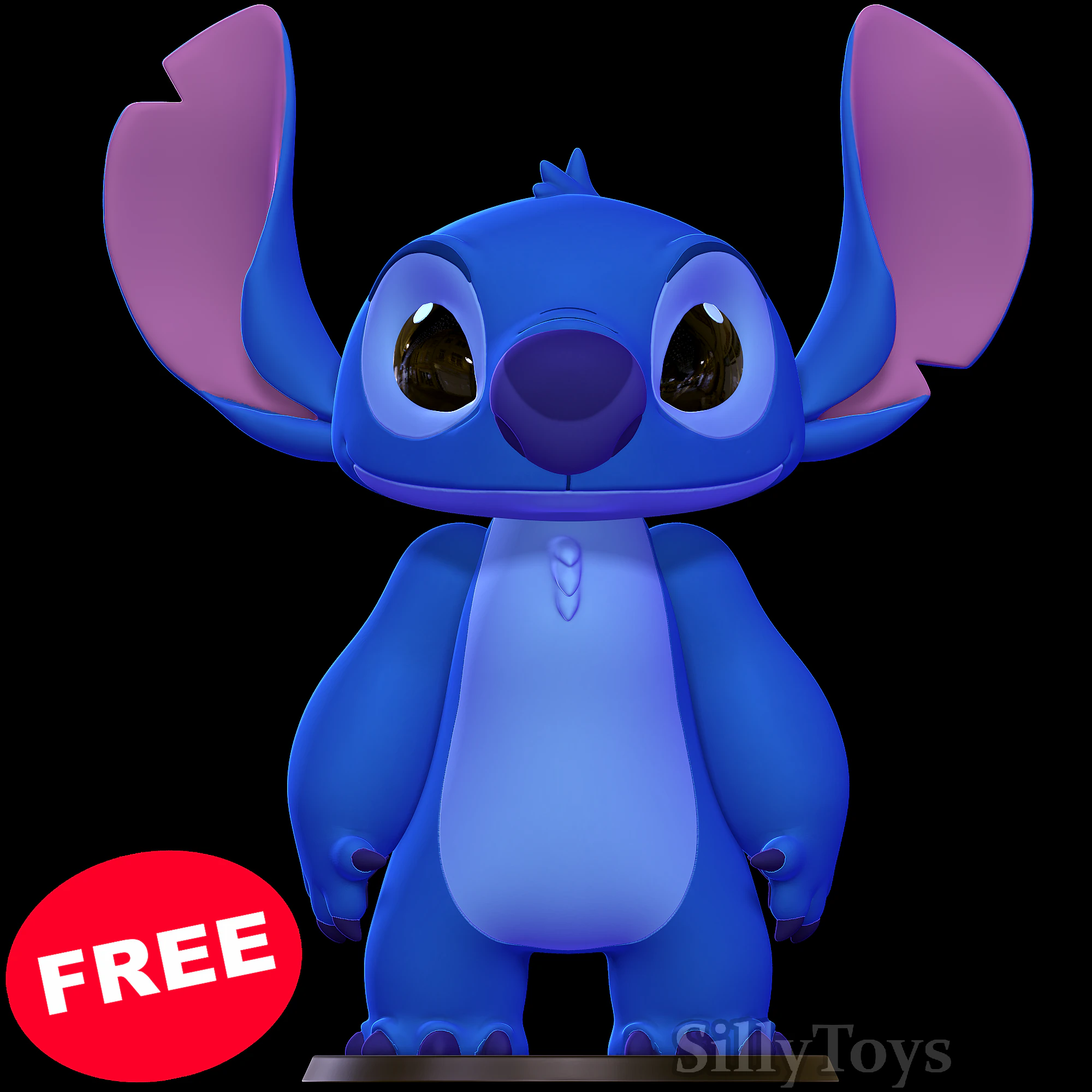 Stitch - Lilo and Stitch 3D Print Model .c4d .max .obj .3ds .fbx .stl .blend 