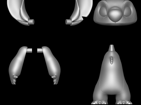Stitch - Lilo and Stitch 3D Baskı Modeli
