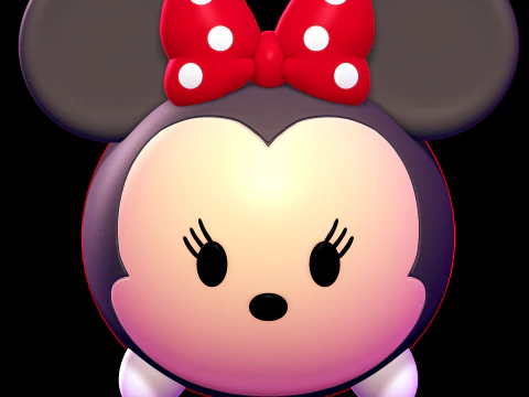 Minnie Mouse Tsum Tsum 3D Print Model