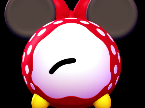 Minnie Mouse Tsum Tsum 3D Print Model