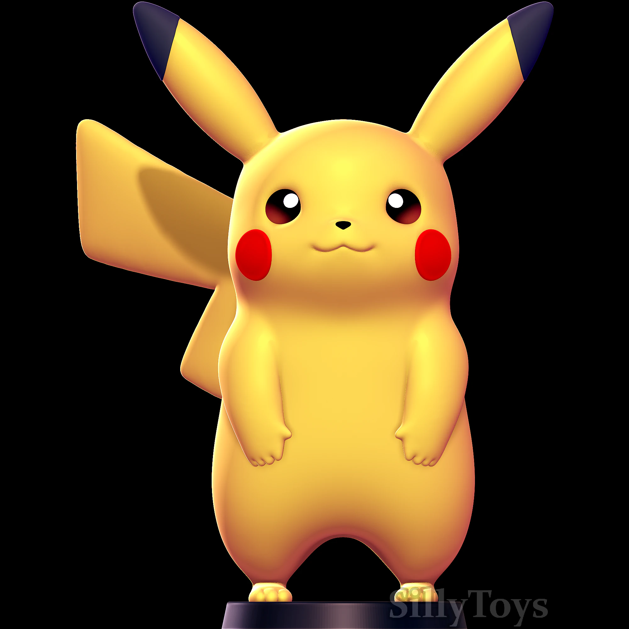 Pikachu - Pok&eacute;mon Modelo de impresión 3D .c4d .max .obj .3ds .fbx .stl .blend 