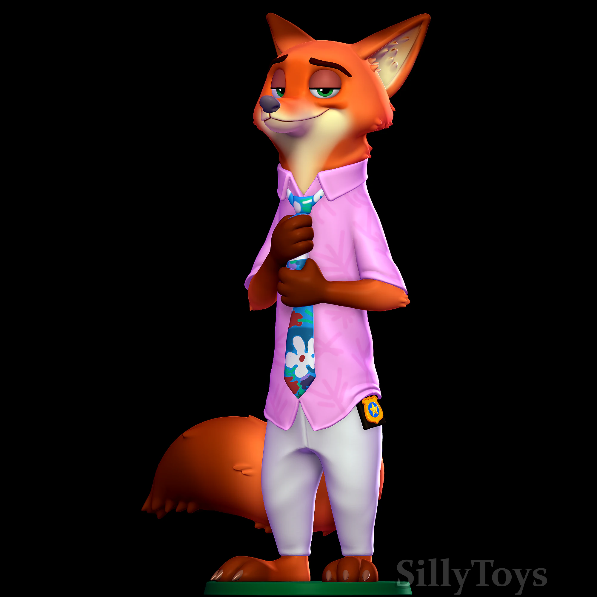 Nick Wilde - Zootopia 2 3D Print Model .c4d .max .obj .3ds .fbx .stl .blend 
