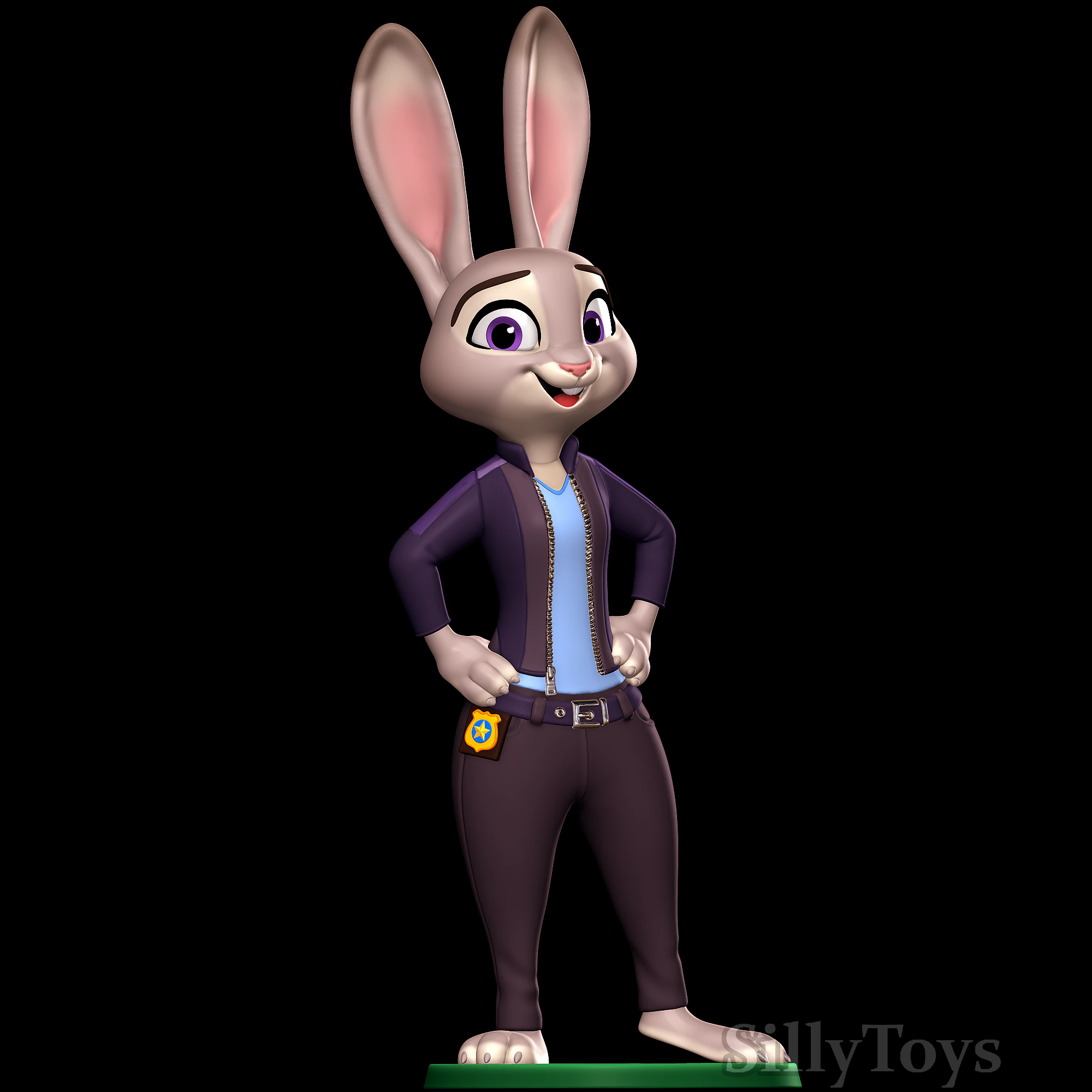 Judy Hopps - Zootopia 2 3D Print Model .c4d .max .obj .3ds .fbx .stl .blend 