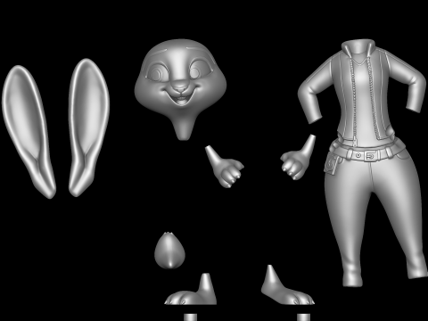 Judy Hopps - Zootopia 2 3D Print Model