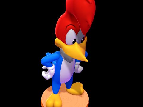 Woody Woodpecker 3D Принт Модель