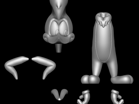 Woody Woodpecker 3D Принт Модель