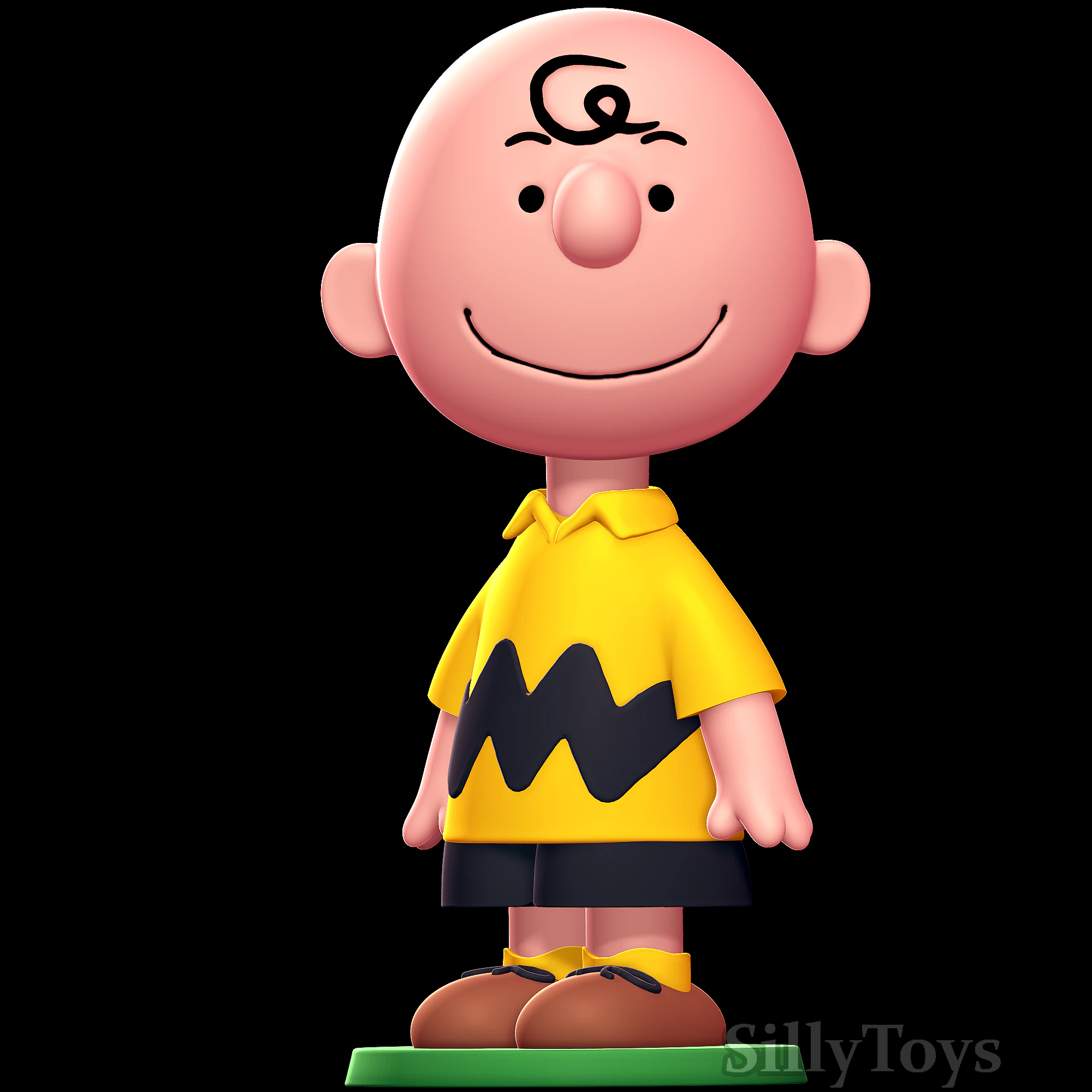 Charlie Brown - Peanuts 3D Print Model .c4d .max .obj .3ds .fbx .stl .blend 