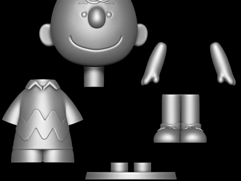 Charlie Brown - Peanuts 3D Print Model