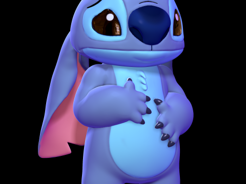 Stitch Sad - Lilo and Stitch 3D Baskı Modeli
