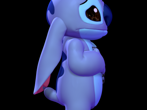 Stitch Sad - Lilo and Stitch 3D Baskı Modeli