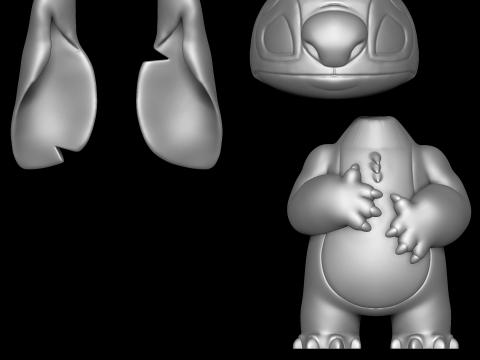 Stitch Sad - Lilo and Stitch 3D Baskı Modeli