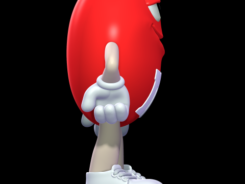 Red - MandMs 3D Print Model