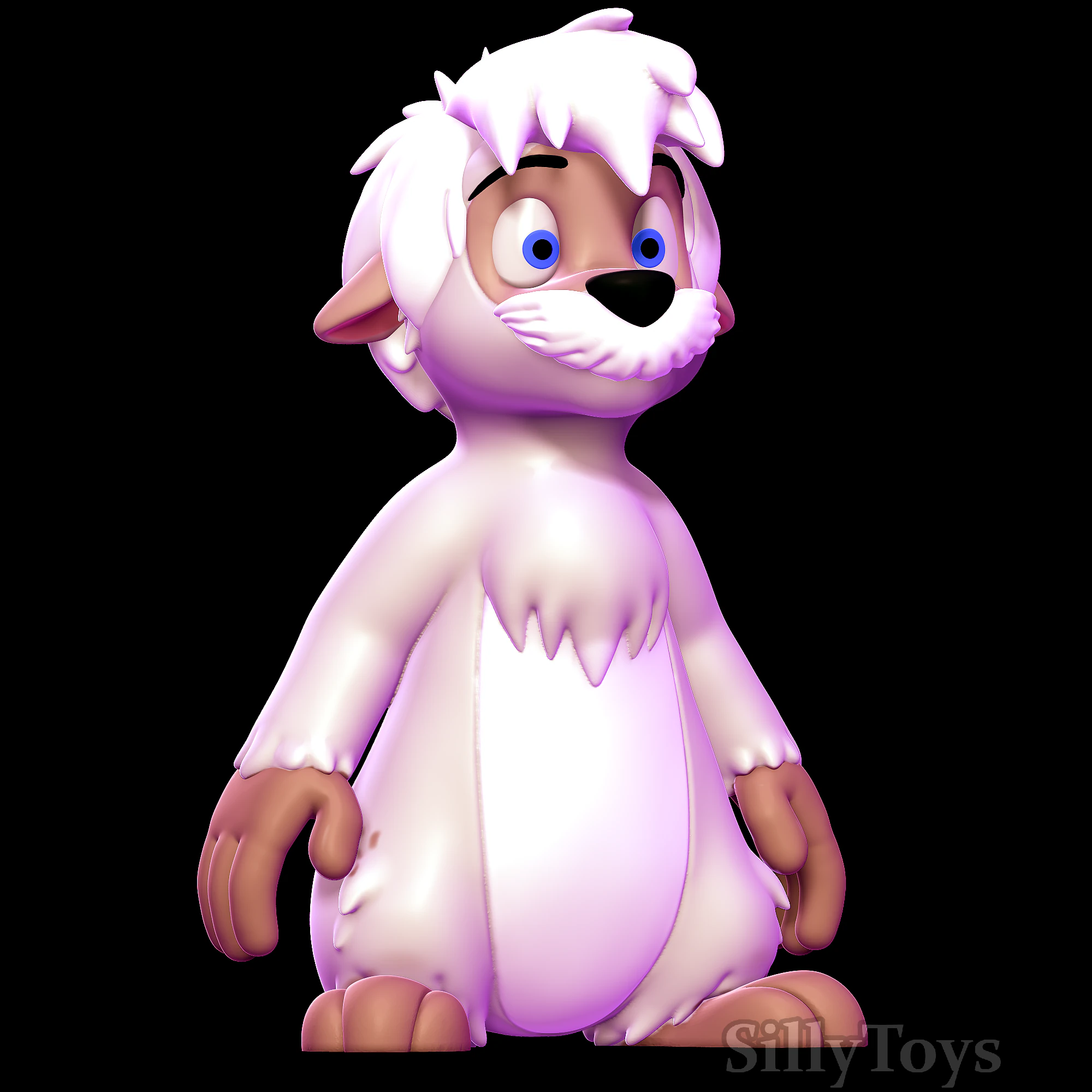 Gurgi - The Black Cauldron 3D Print Model .c4d .max .obj .3ds .fbx .stl .blend