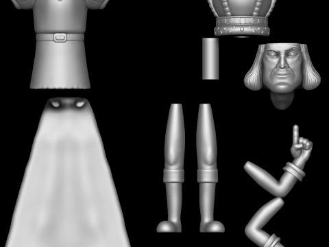 Lord Farquaad - Shrek 3D प्रिंट मॉडल