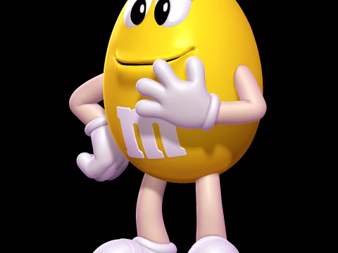 Yellow - MMs 3D Print Model