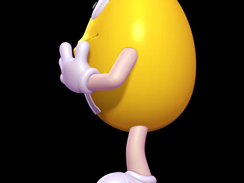 Yellow - MMs 3D Print Model