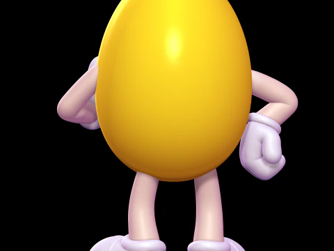 Yellow - MMs 3D Print Model