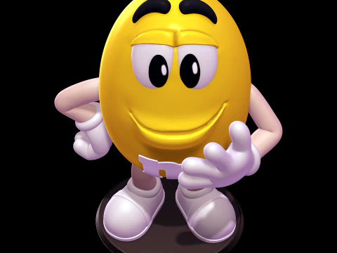 Yellow - MMs 3D Print Model