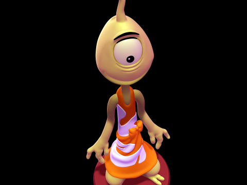 Pleakley - Lilo and Stitch 3D-printmodel