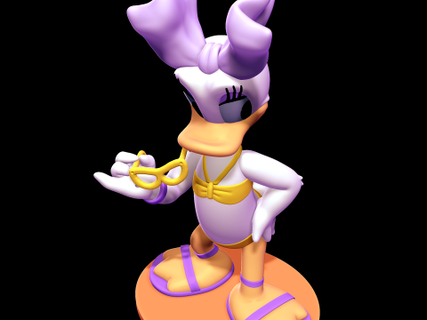 Daisy Duck with Bikini Modello di stampa 3D