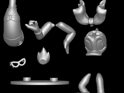 Daisy Duck with Bikini Modello di stampa 3D