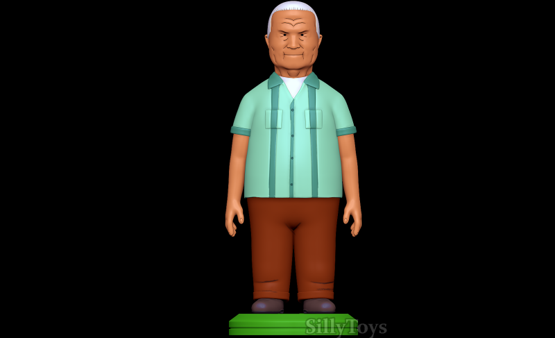 Cotton Hill - King of The Hill 3D-Druckmodell .c4d .max .obj .3ds .fbx .stl .blend