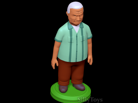 Cotton Hill - King of The Hill 3D-Druckmodell