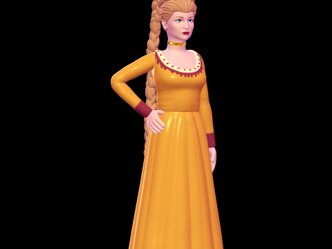 Rapunzel - Shrek 3D Print Model