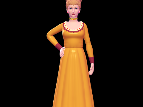 Rapunzel - Shrek 3D Принт Модель