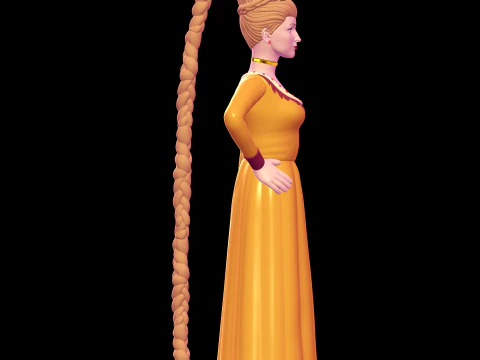 Rapunzel - Shrek 3D Print Model