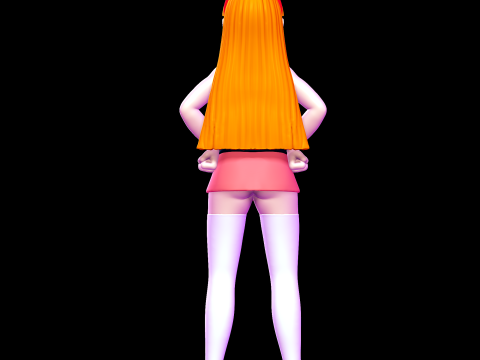 Blossom - Powerpuff Girls 3D Print Model