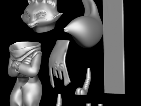 Zhen - Kung Fu Panda 4 Modelo de Impressão 3D