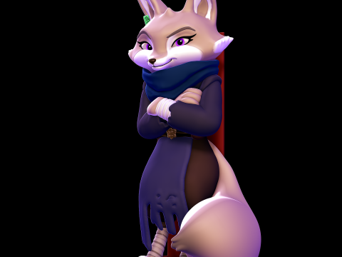 Zhen - Kung Fu Panda 4 3D Baskı Modeli