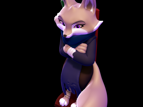 Zhen - Kung Fu Panda 4 Modelo de Impressão 3D