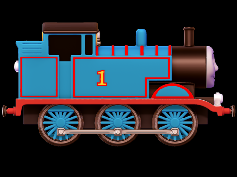 Thomas the Tank Engine Model do druku 3D