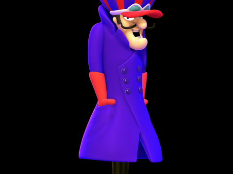 Dickh Dastardly - Wacky Races 3D 打印模型
