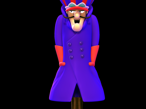 Dickh Dastardly - Wacky Races Modelo de Impressão 3D