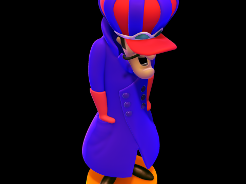 Dickh Dastardly - Wacky Races Modelo de Impressão 3D