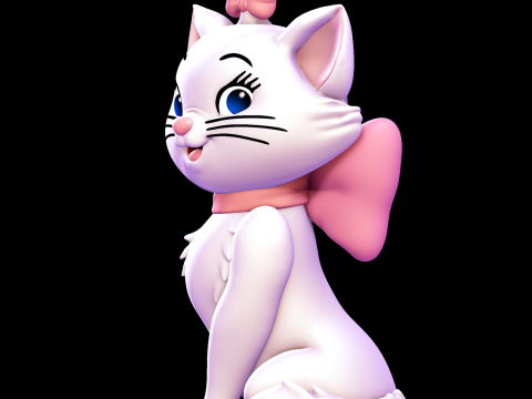 Marie cat - The Aristocats Model Cetak 3D