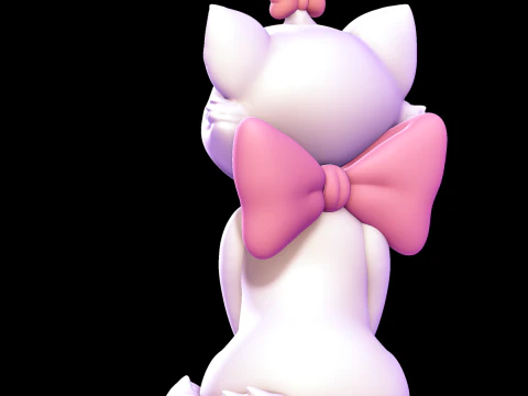Marie cat - The Aristocats 3D Print Model