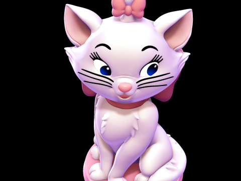 Marie cat - The Aristocats Model Cetak 3D