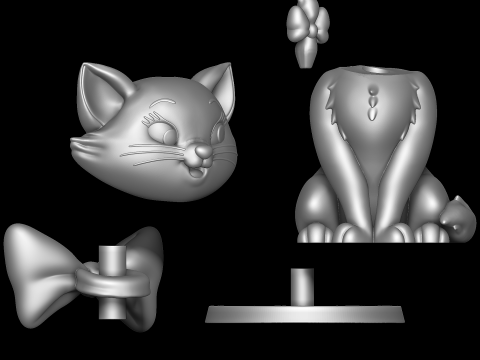 Marie cat - The Aristocats Model Cetak 3D